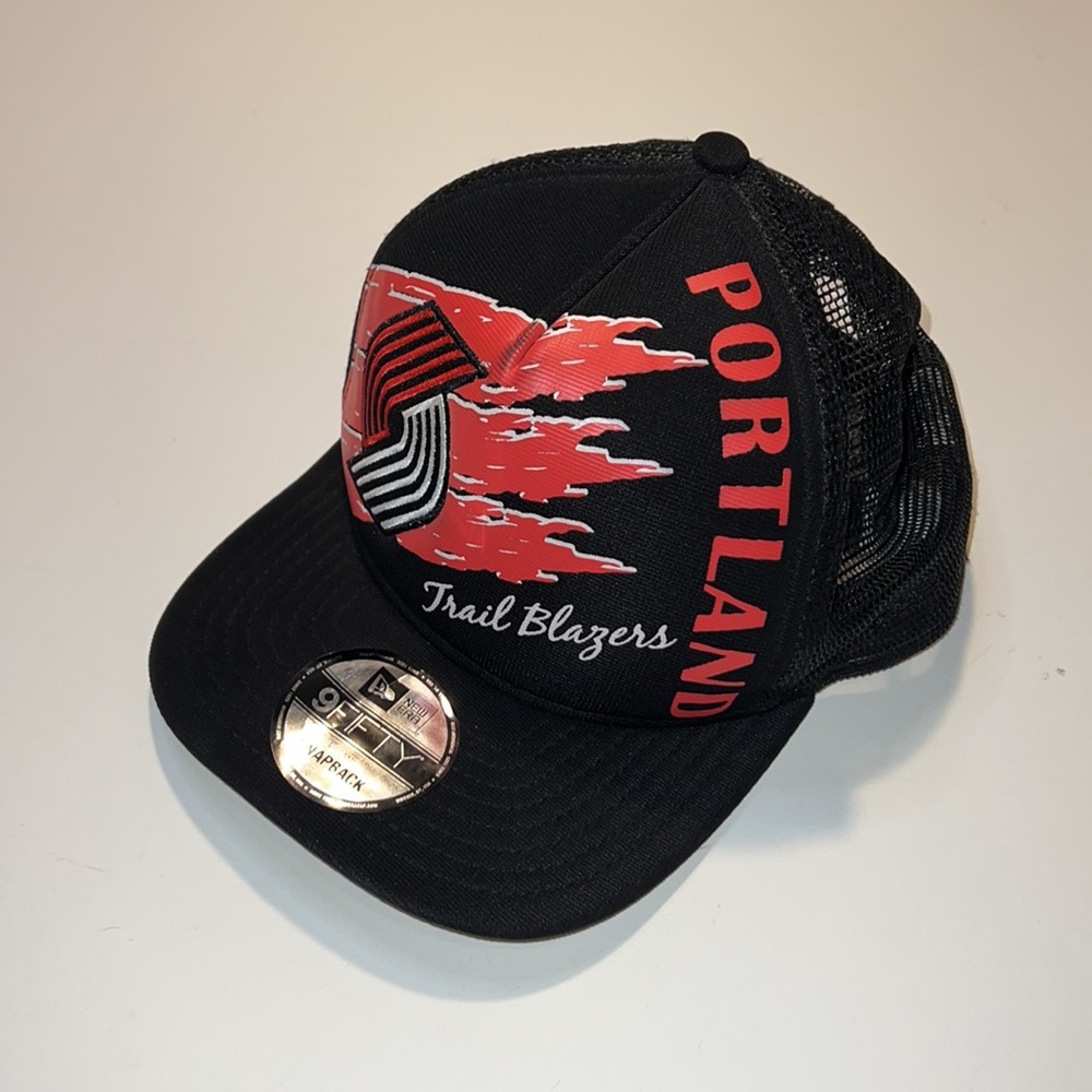 New Era Portland TrailBlazers SnapBack Trucker Hat, OSFM